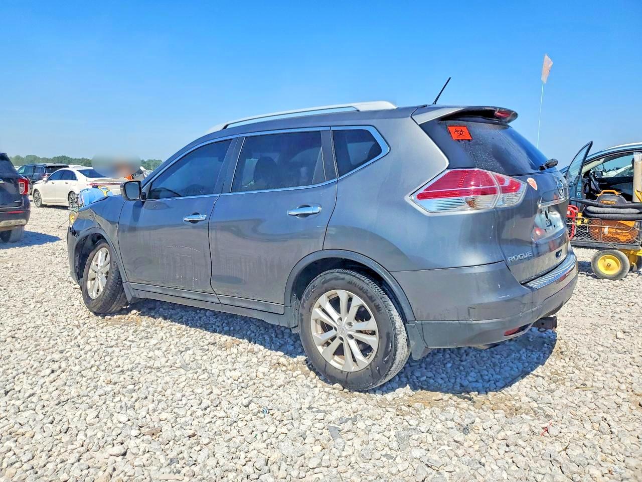 2015 Nissan Rogue Sv Gray vin: 5N1AT2MT9FC824920