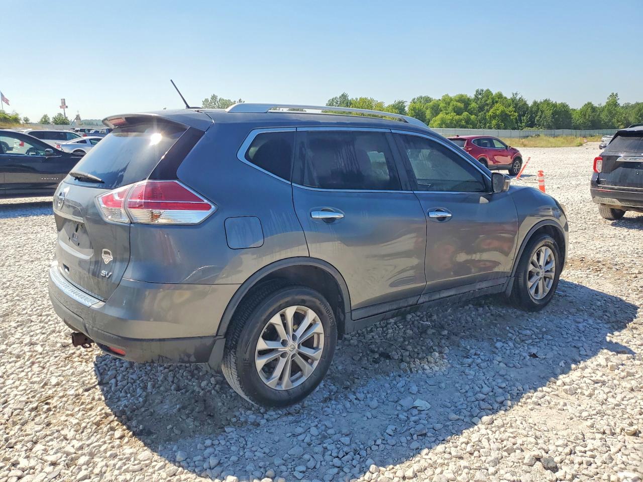 2015 Nissan Rogue Sv Gray vin: 5N1AT2MT9FC824920