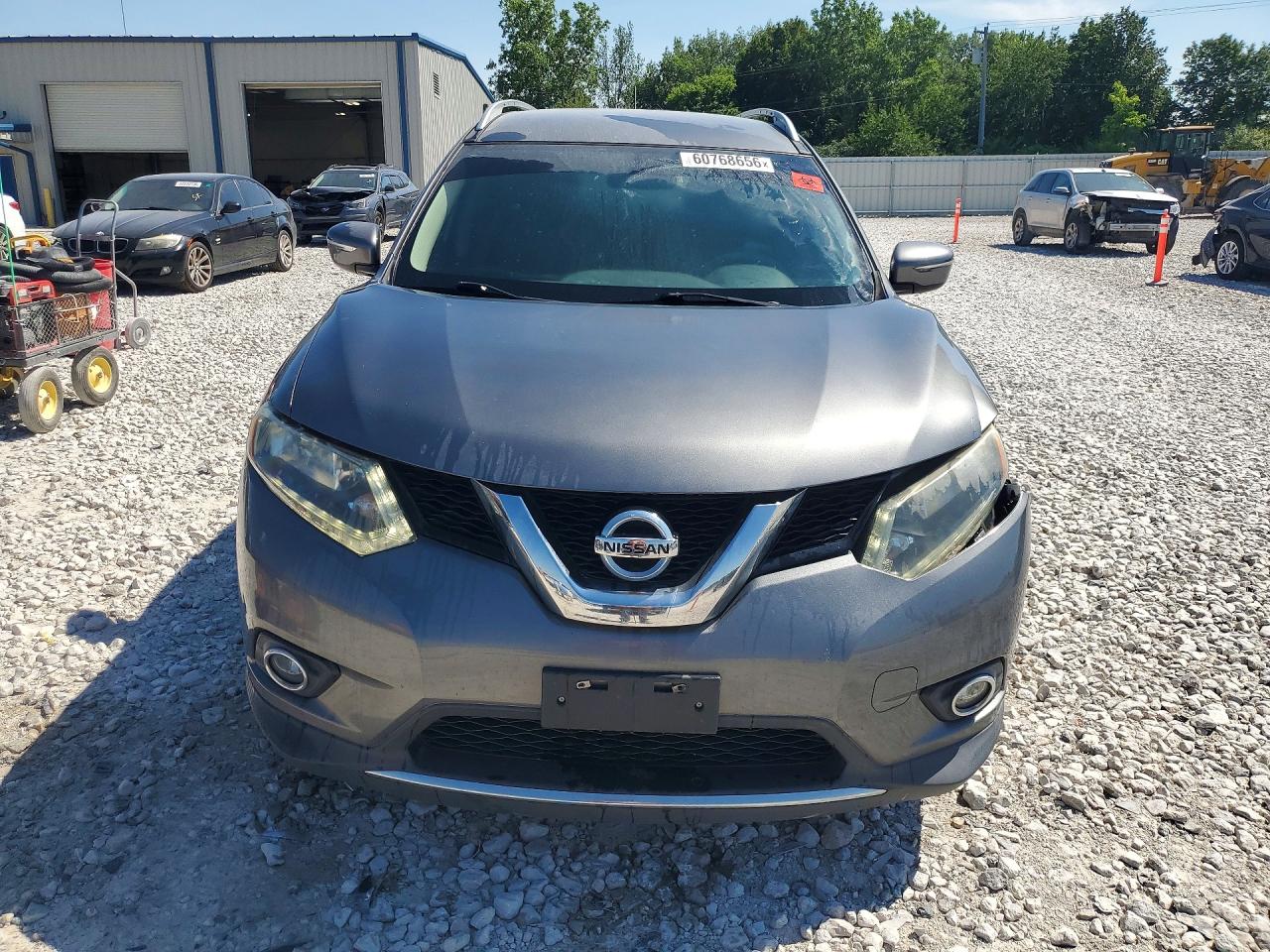 2015 Nissan Rogue Sv Gray vin: 5N1AT2MT9FC824920