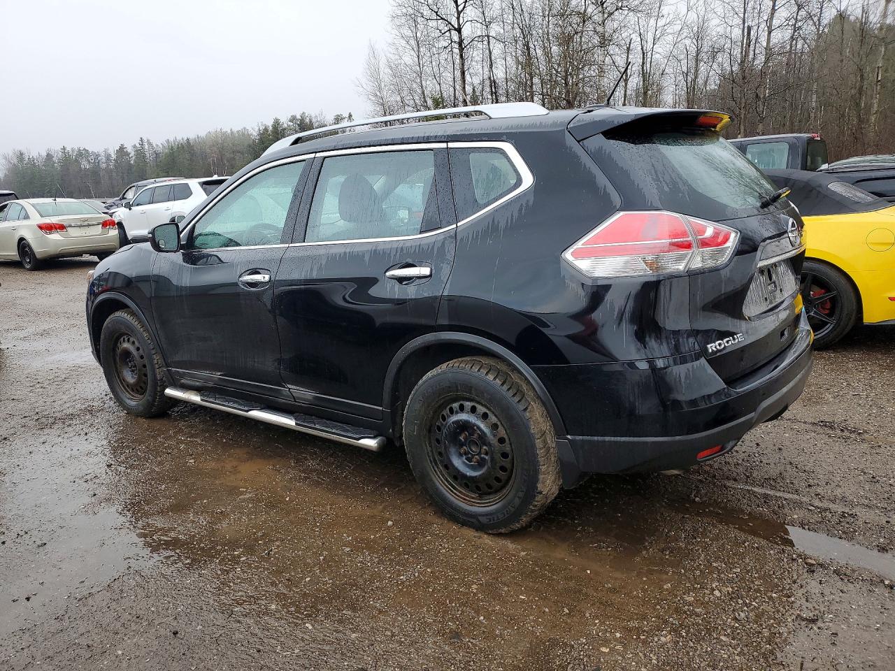 2015 Nissan Rogue S Black vin: 5N1AT2MT9FC835996