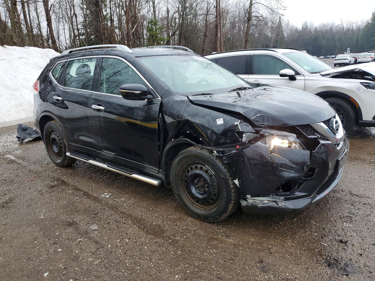 2015 Nissan Rogue S Black vin: 5N1AT2MT9FC835996