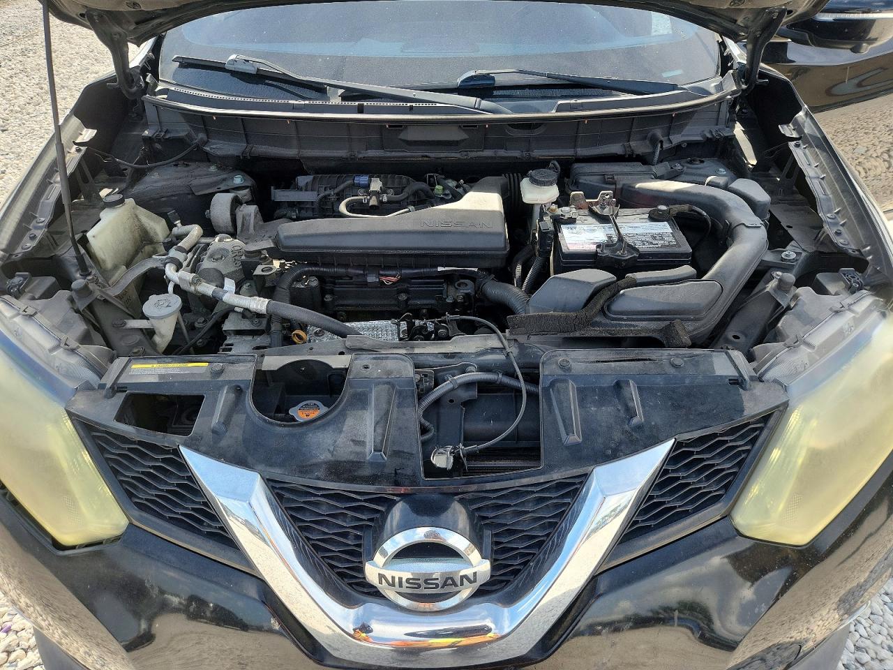 2015 Nissan Rogue Sl Black vin: 5N1AT2MT9FC856539