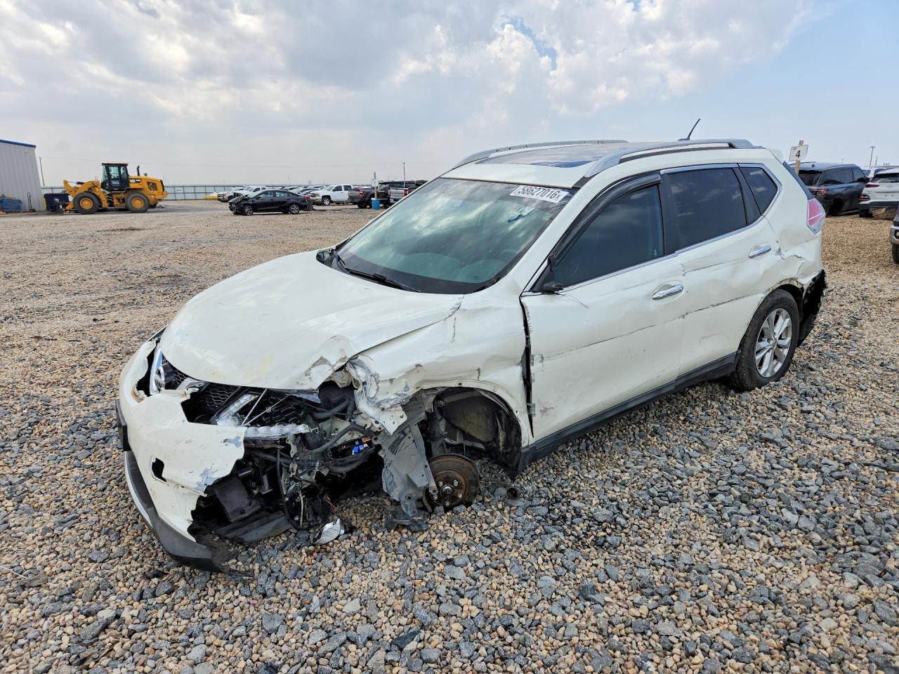 2015 Nissan Rogue Sv Белый vin: 5N1AT2MT9FC894353