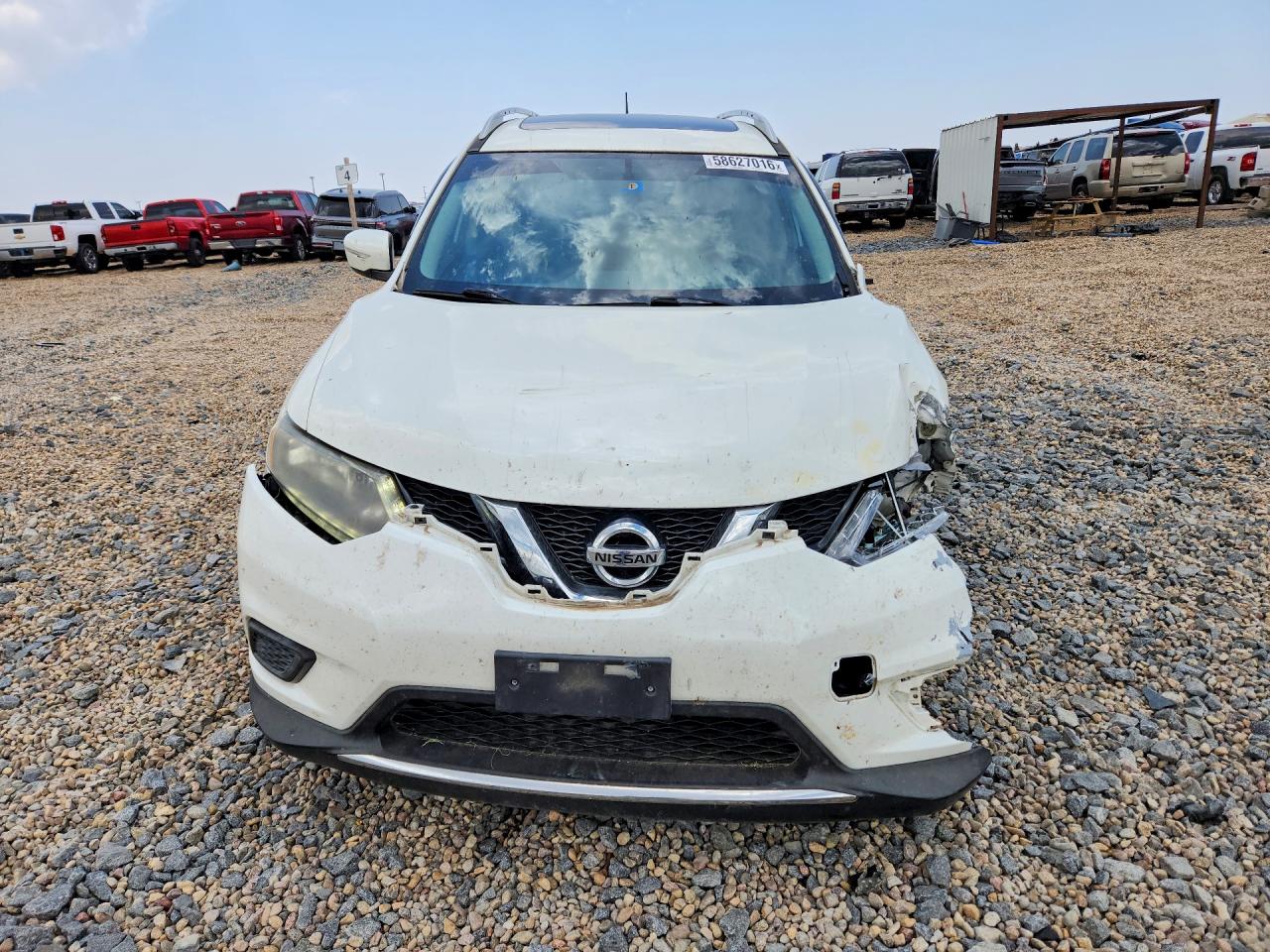 2015 Nissan Rogue Sv White vin: 5N1AT2MT9FC894353