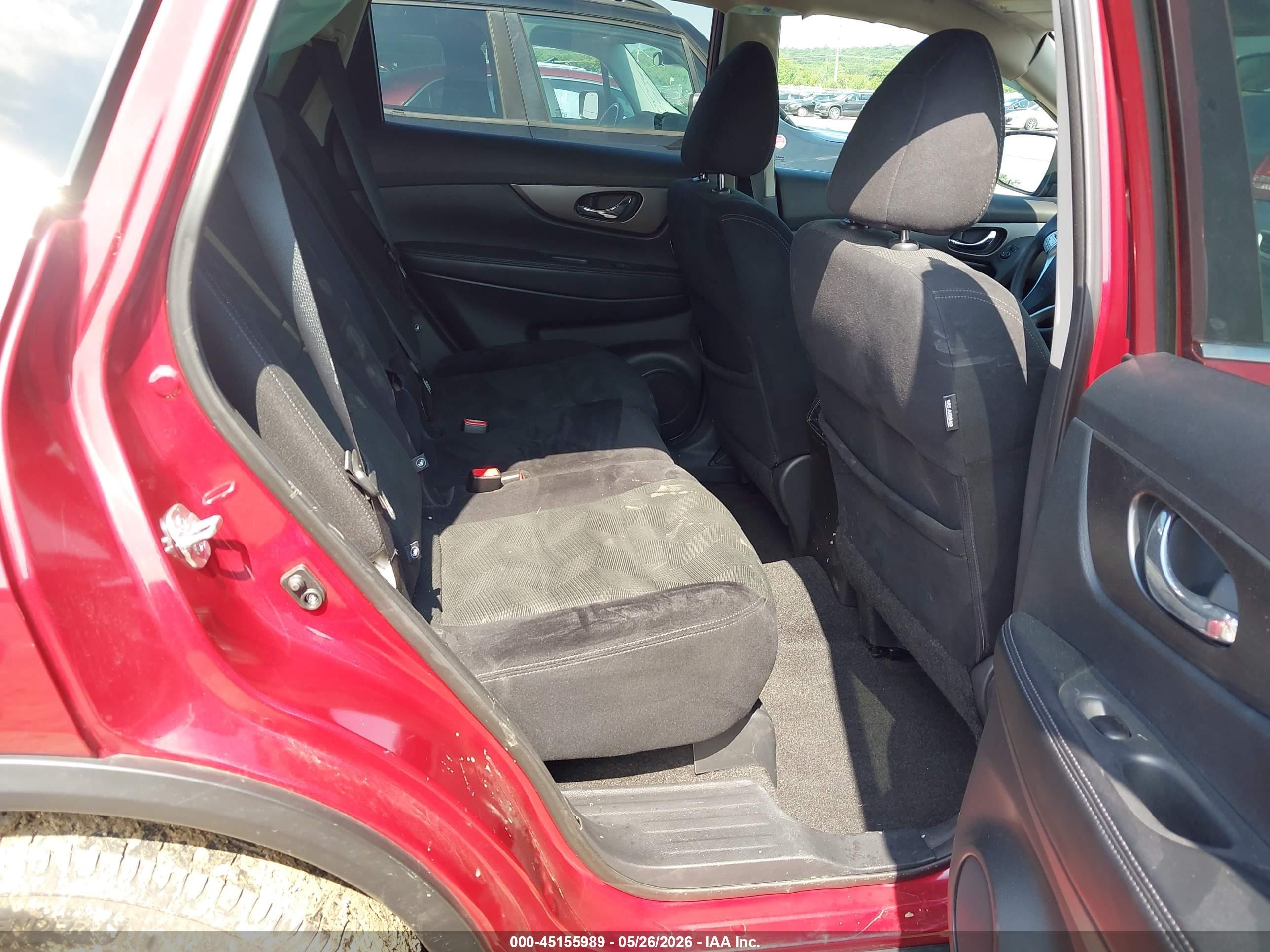 2015 Nissan Rogue Sv Red vin: 5N1AT2MT9FC905089