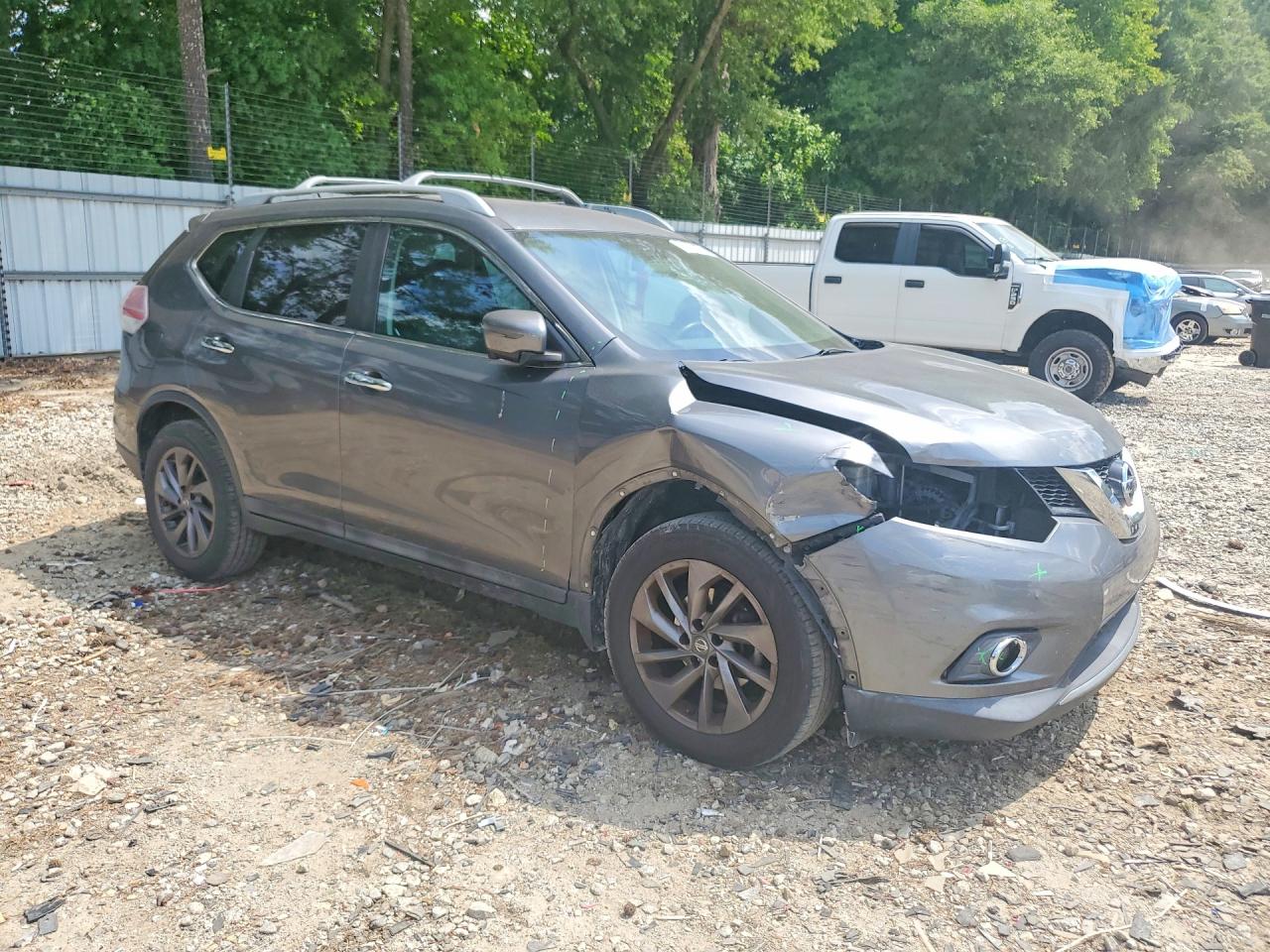 2016 Nissan Rogue Sl Угольный vin: 5N1AT2MT9GC781553