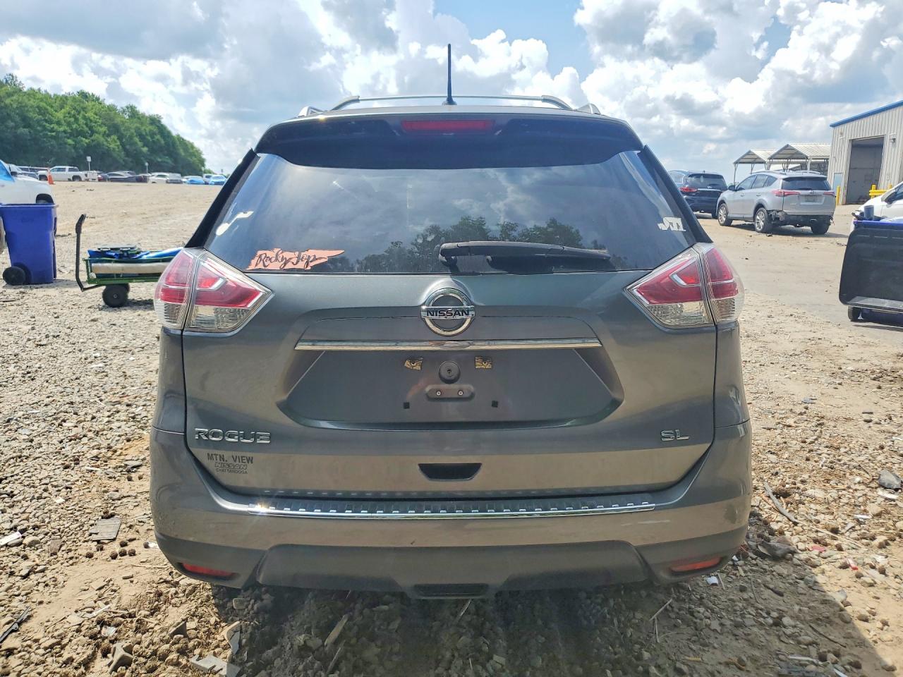 2016 Nissan Rogue Sl Угольный vin: 5N1AT2MT9GC781553