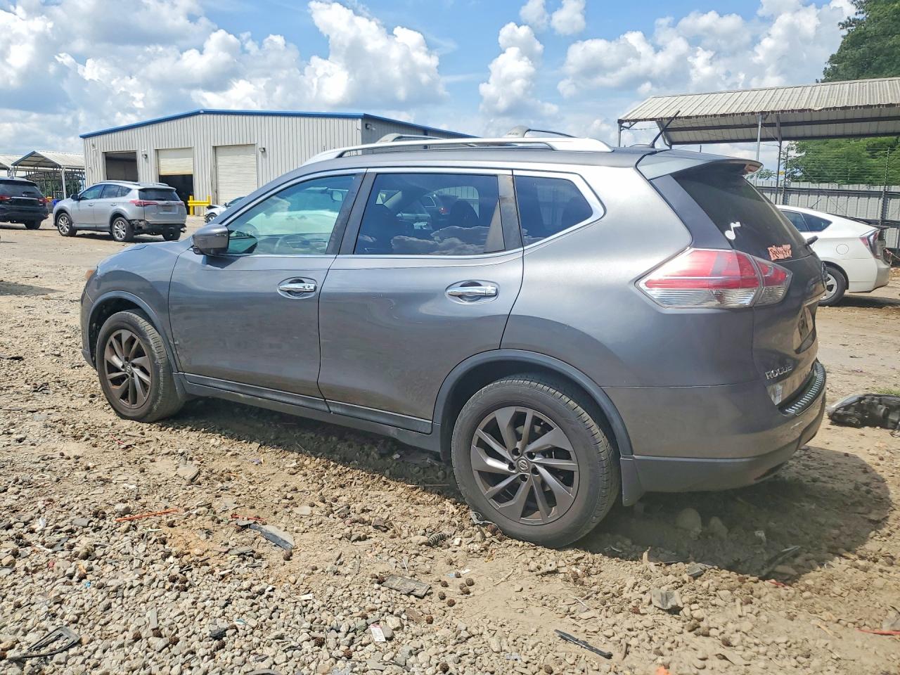 2016 Nissan Rogue Sl Угольный vin: 5N1AT2MT9GC781553