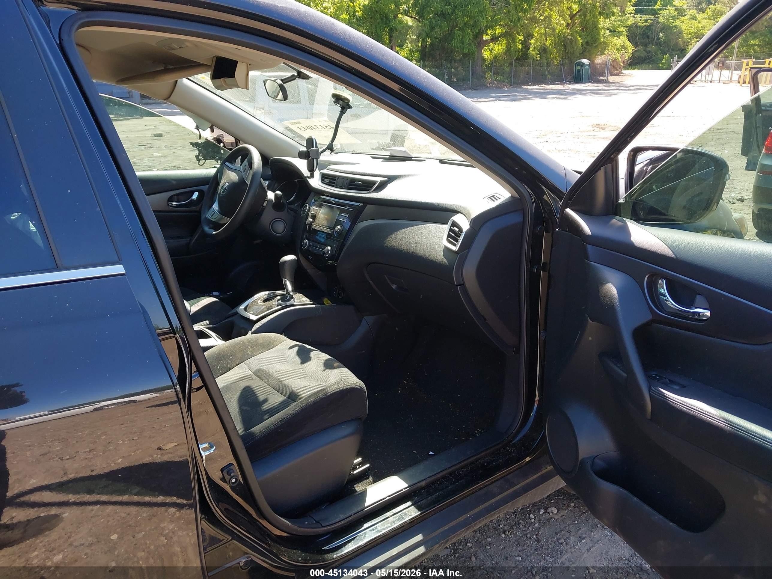 2016 Nissan Rogue Sv Черный vin: 5N1AT2MT9GC919303