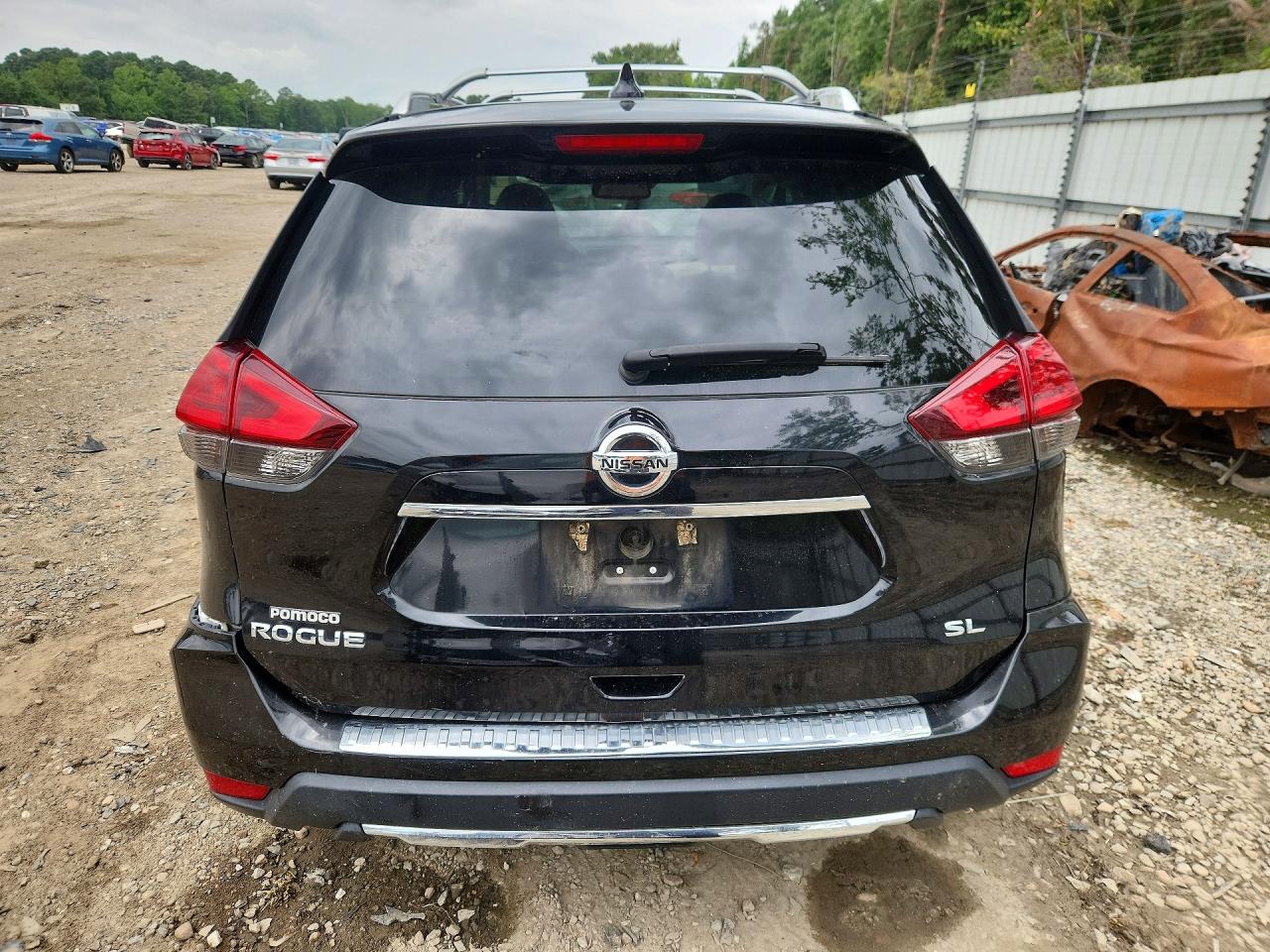 2017 Nissan Rogue Sl Black vin: 5N1AT2MT9HC826055