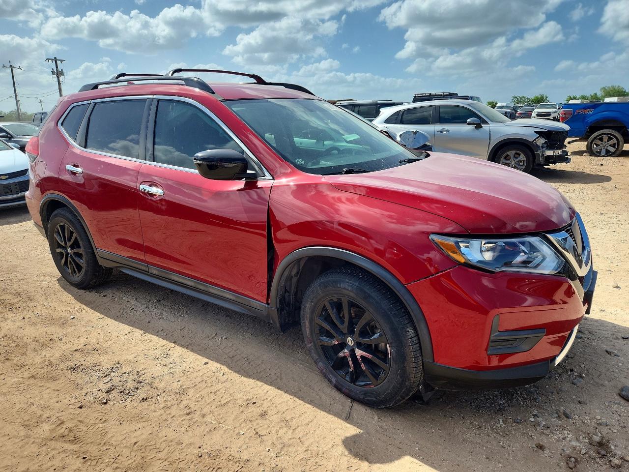 2017 Nissan Rogue Sv Red vin: 5N1AT2MT9HC839257