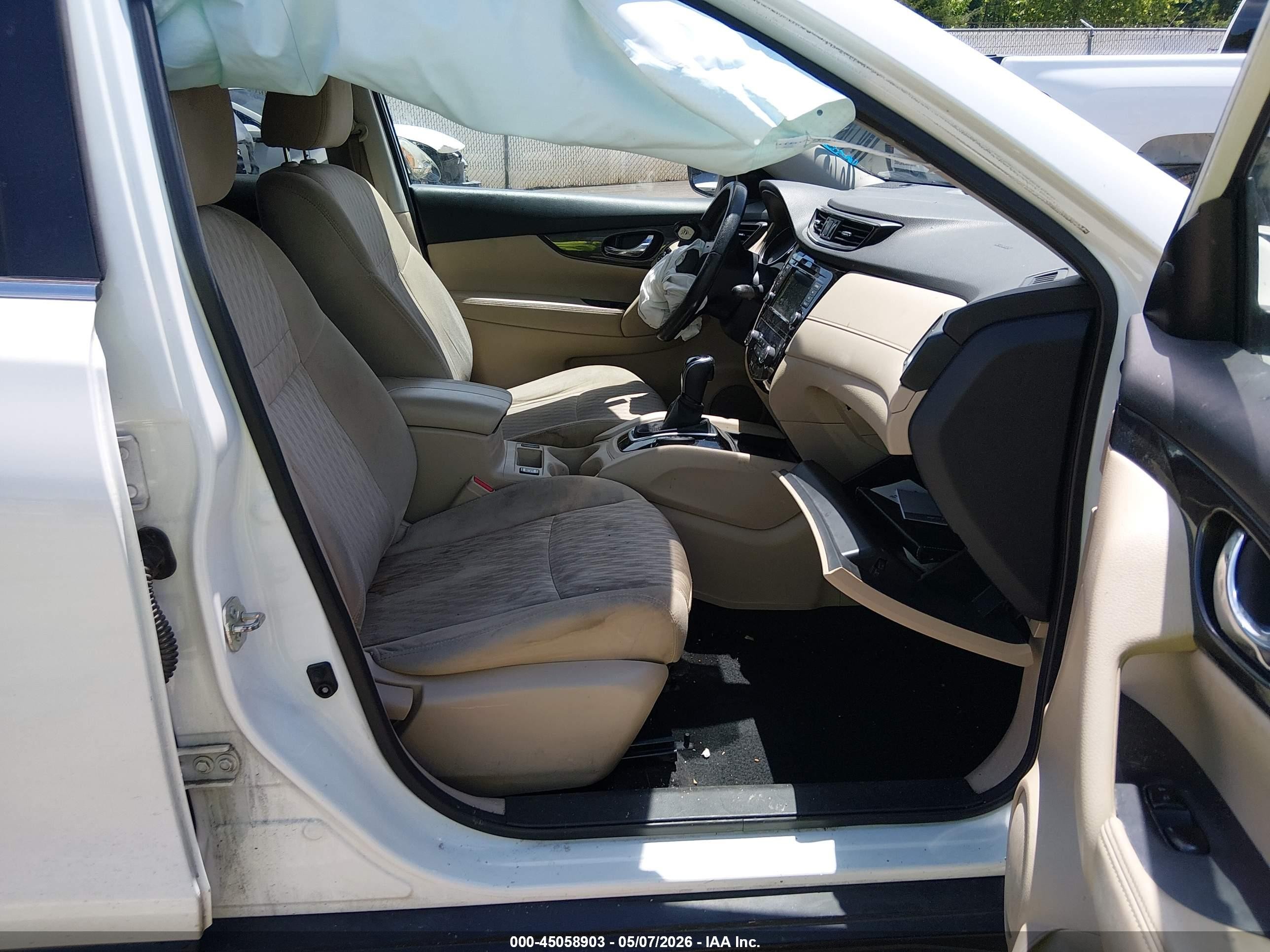 2019 Nissan Rogue Sv Белый vin: 5N1AT2MT9KC786776