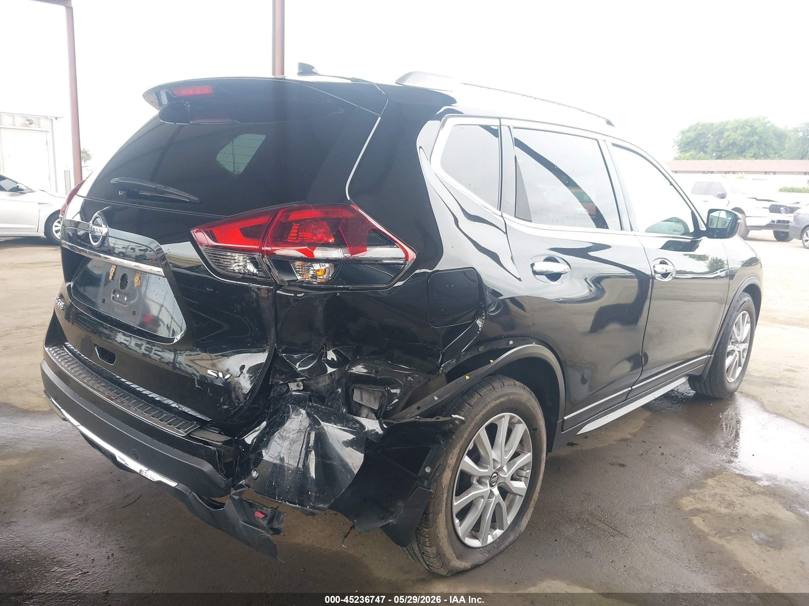 2020 Nissan Rogue Sv Fwd Black vin: 5N1AT2MT9LC735859