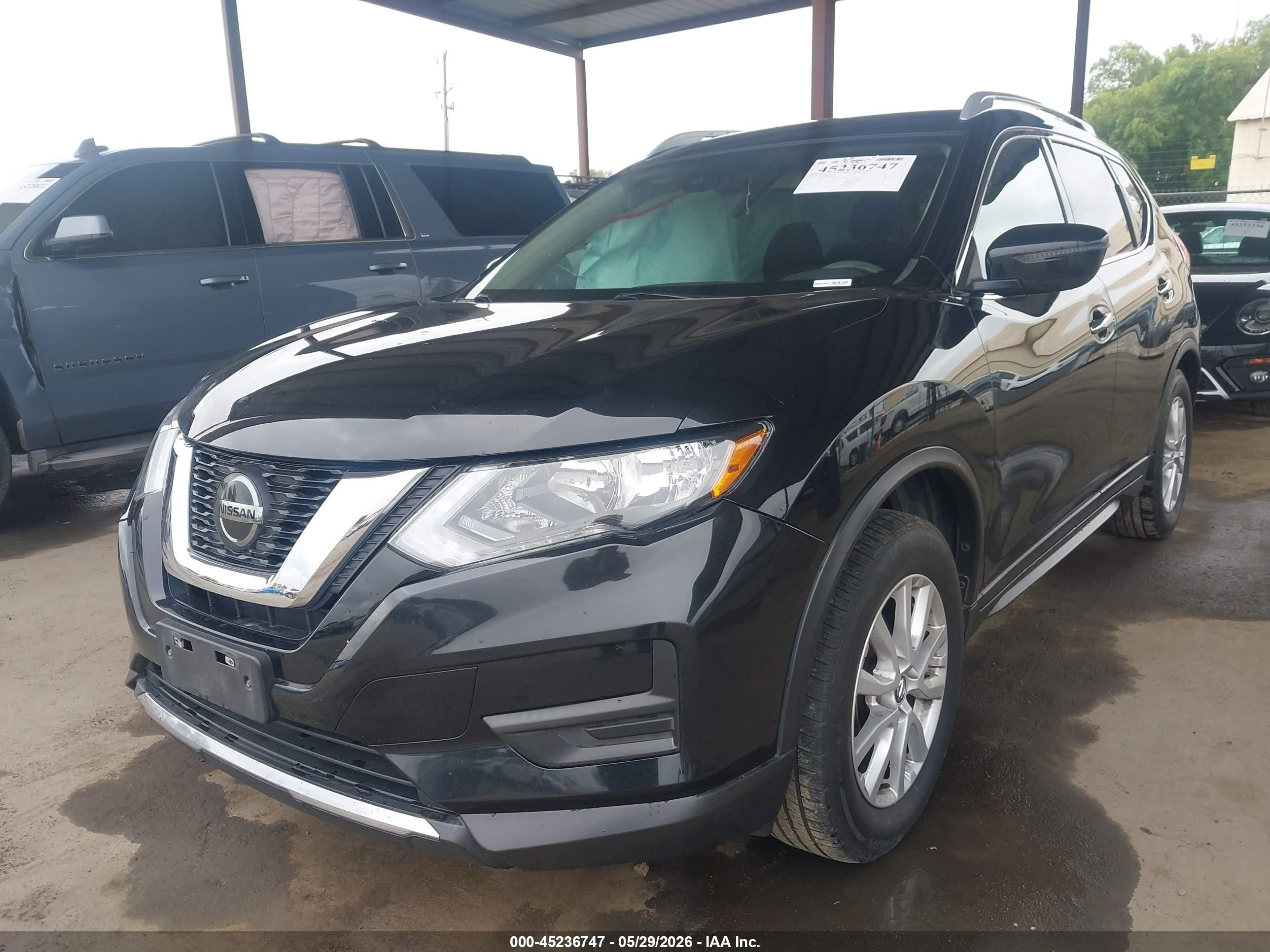 2020 Nissan Rogue Sv Fwd Black vin: 5N1AT2MT9LC735859