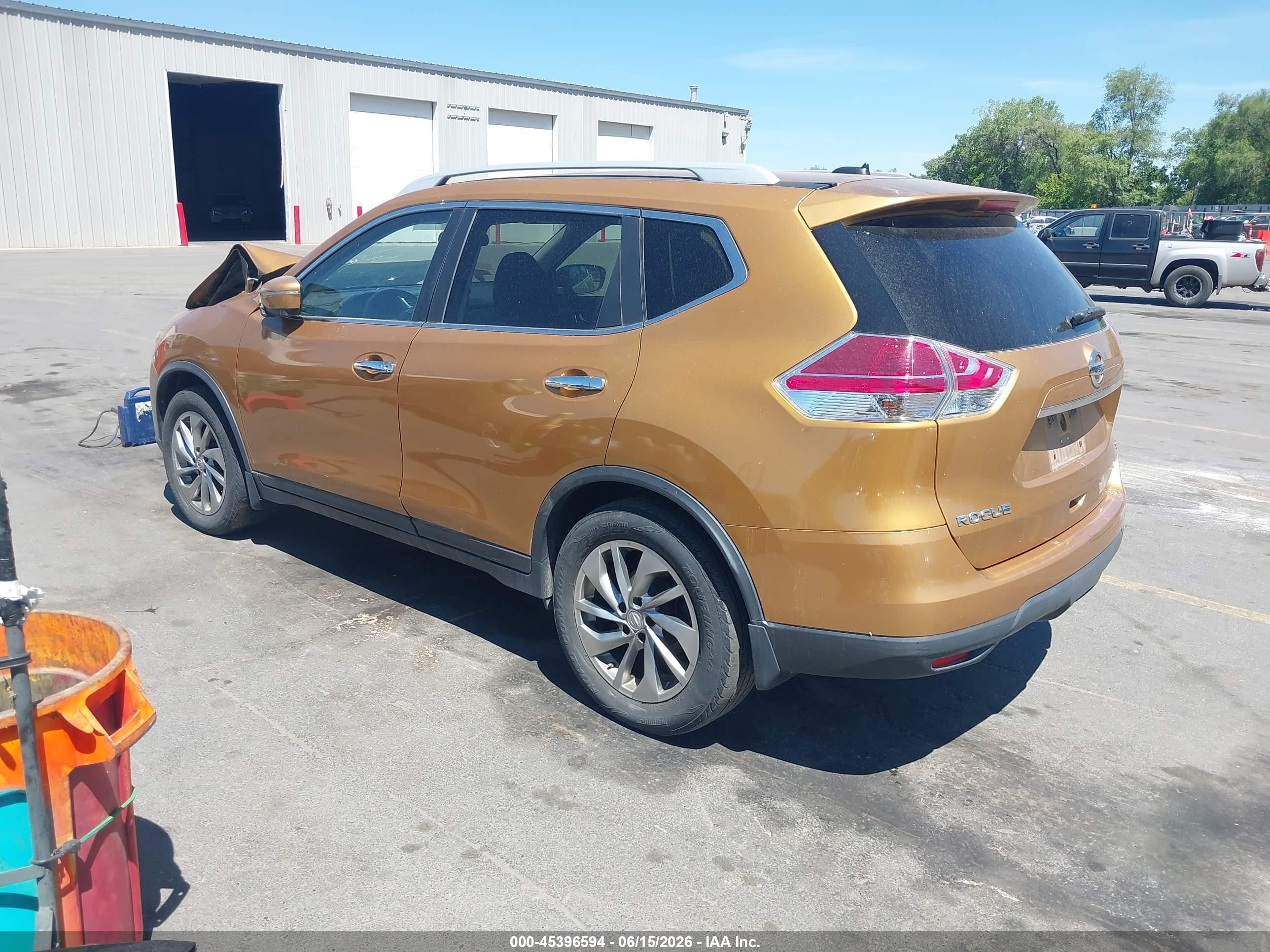 2014 Nissan Rogue Sl Brown vin: 5N1AT2MTXEC776522