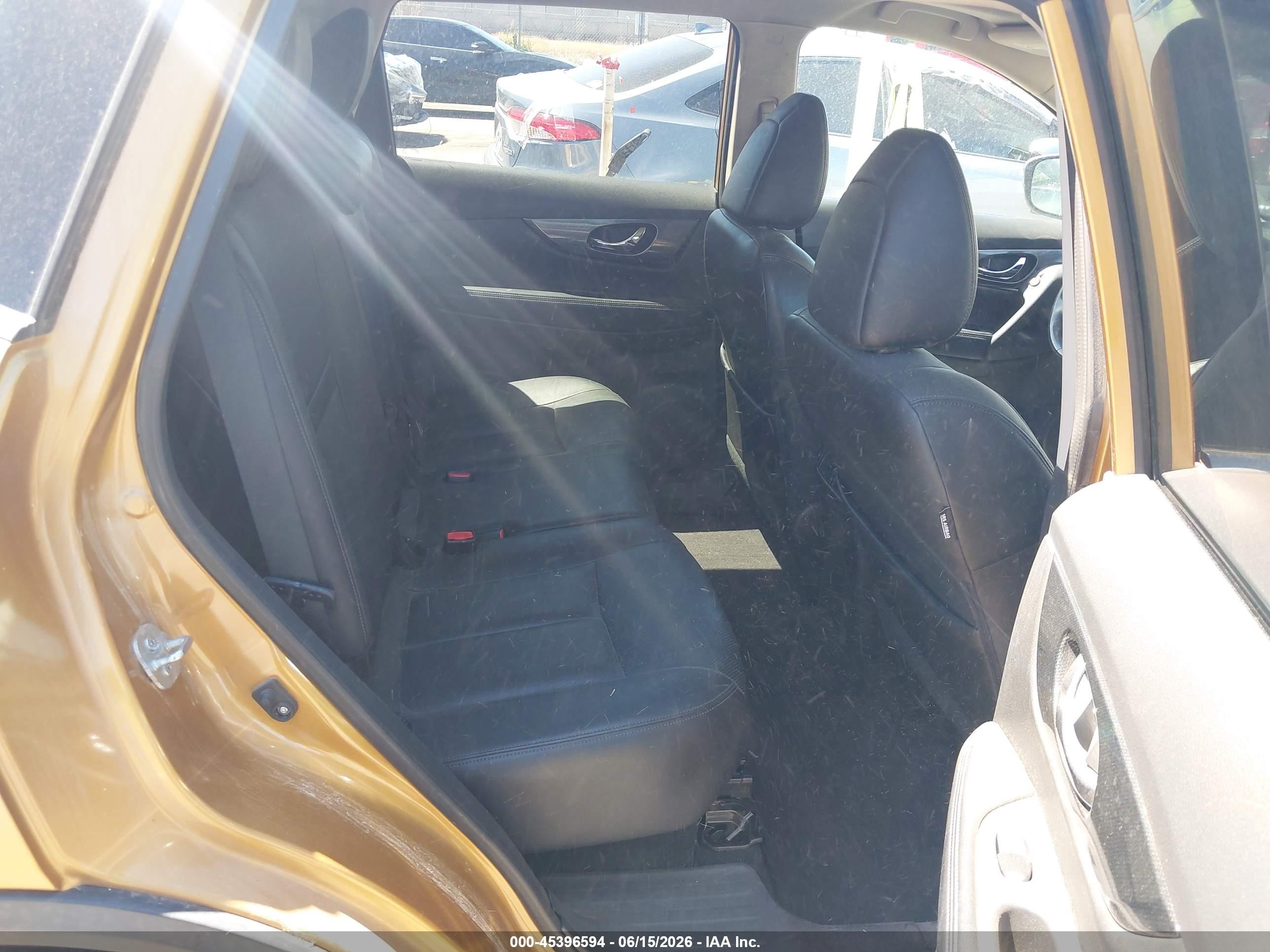 2014 Nissan Rogue Sl Brown vin: 5N1AT2MTXEC776522