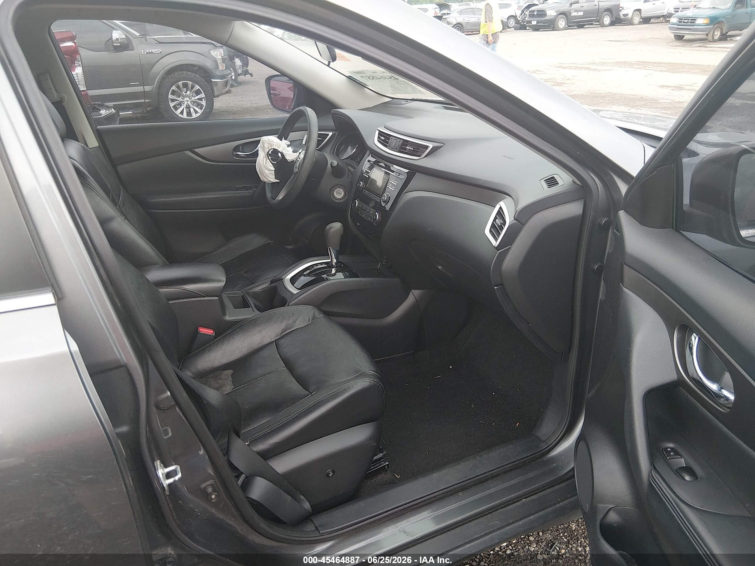 2014 Nissan Rogue S Серый vin: 5N1AT2MTXEC777475