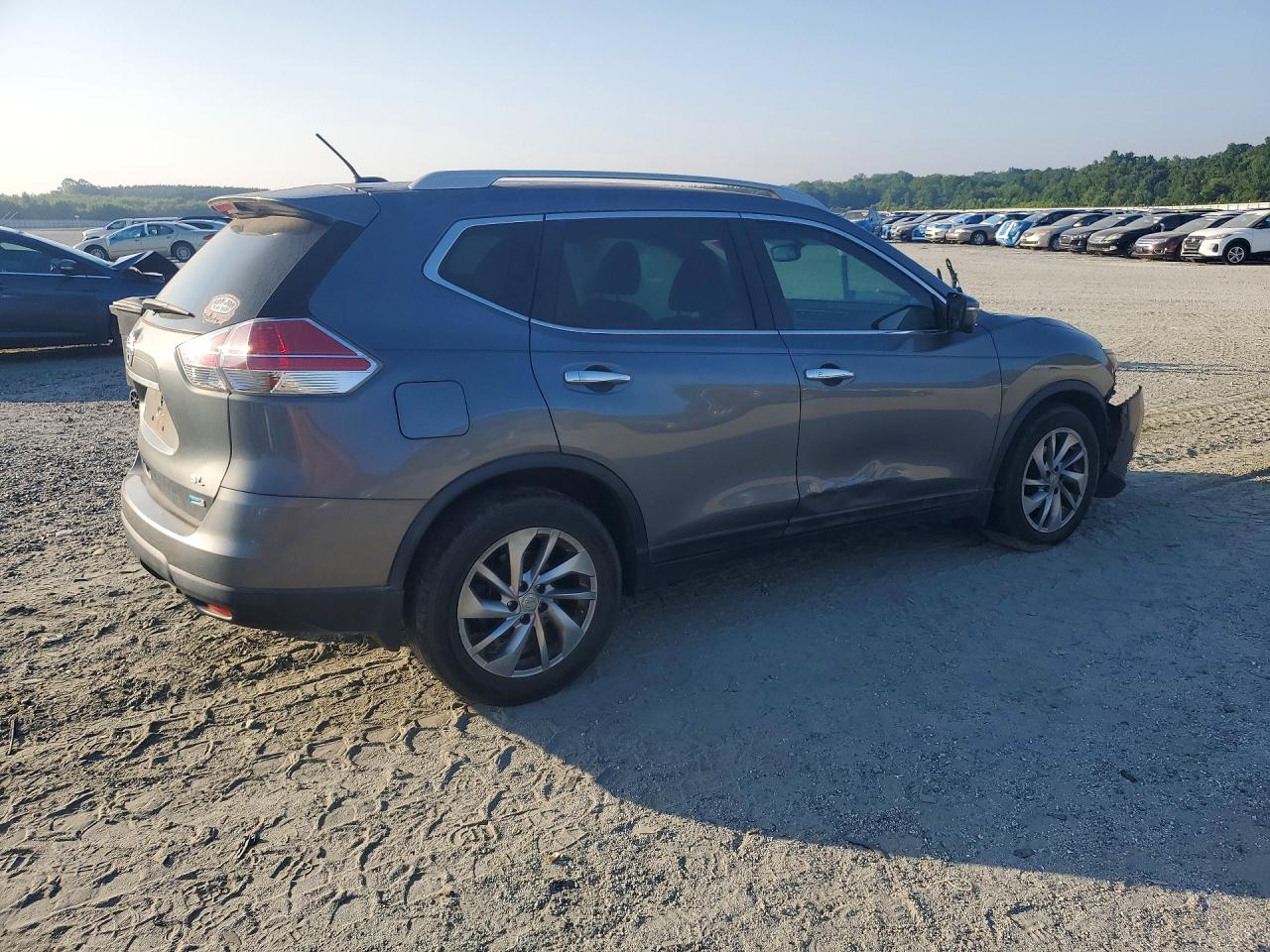 2014 Nissan Rogue Sl Gray vin: 5N1AT2MTXEC778562
