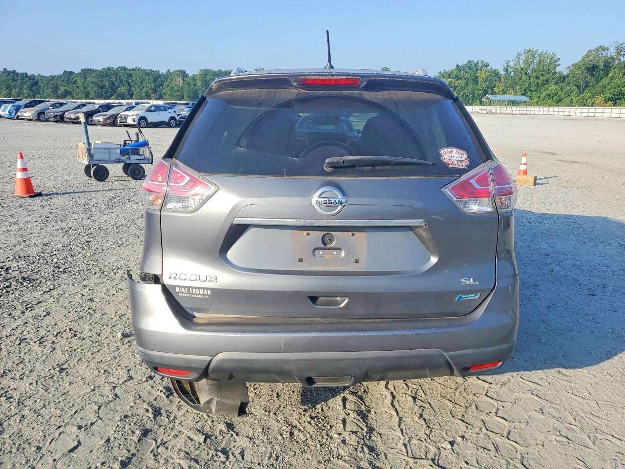 2014 Nissan Rogue Sl Gray vin: 5N1AT2MTXEC778562