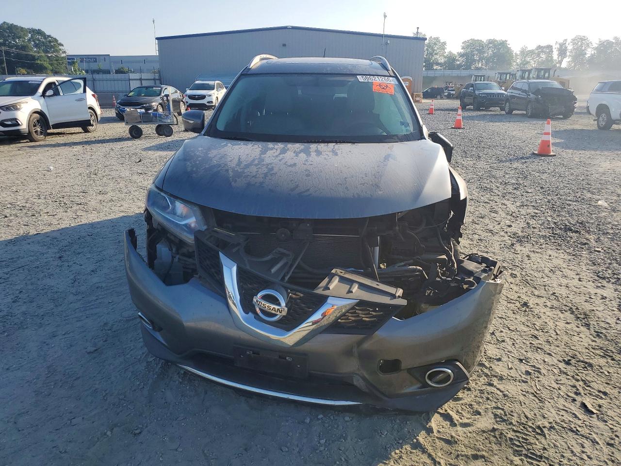 2014 Nissan Rogue Sl Gray vin: 5N1AT2MTXEC778562