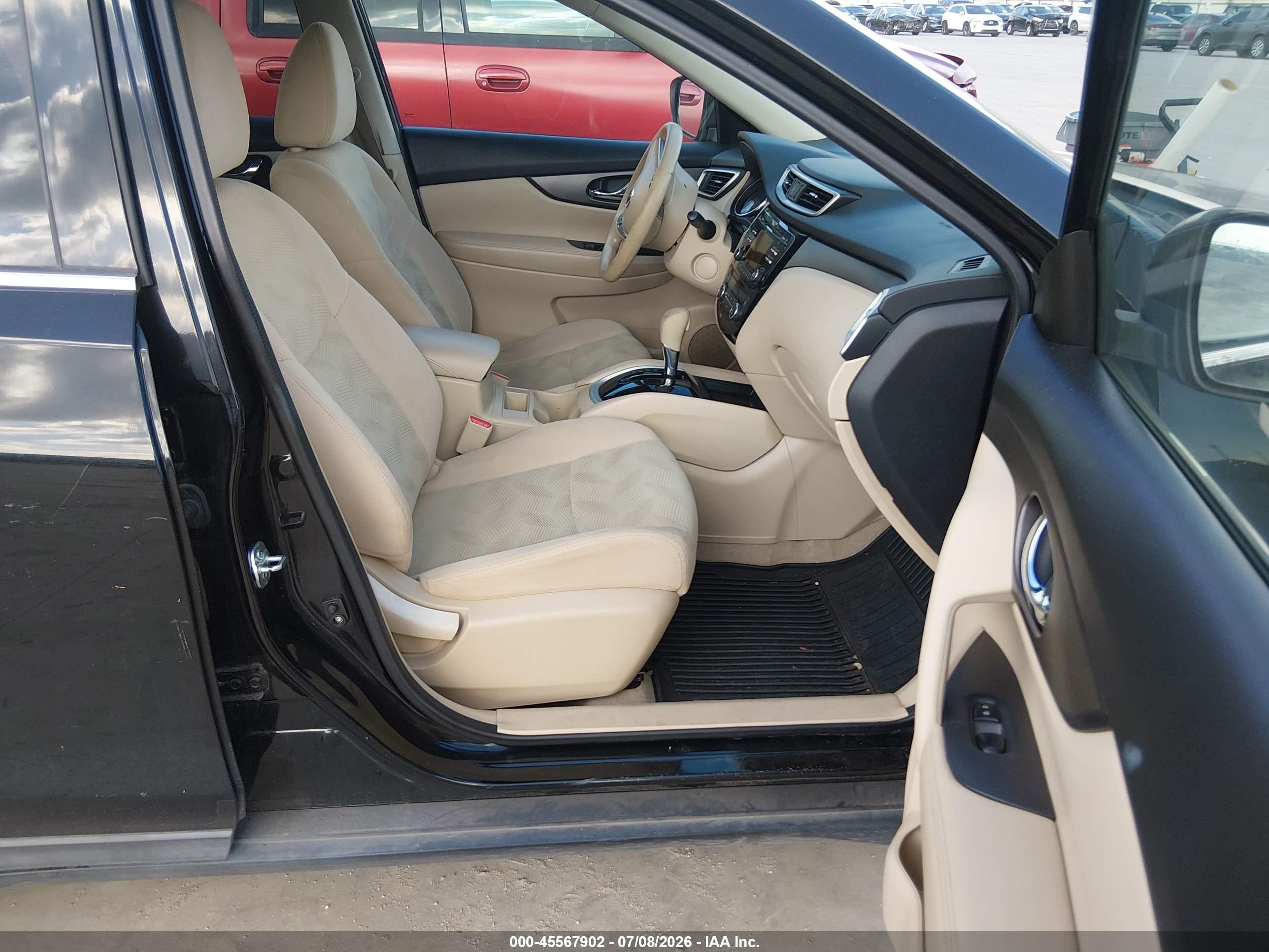 2014 Nissan Rogue S/sl/sv Black vin: 5N1AT2MTXEC791442