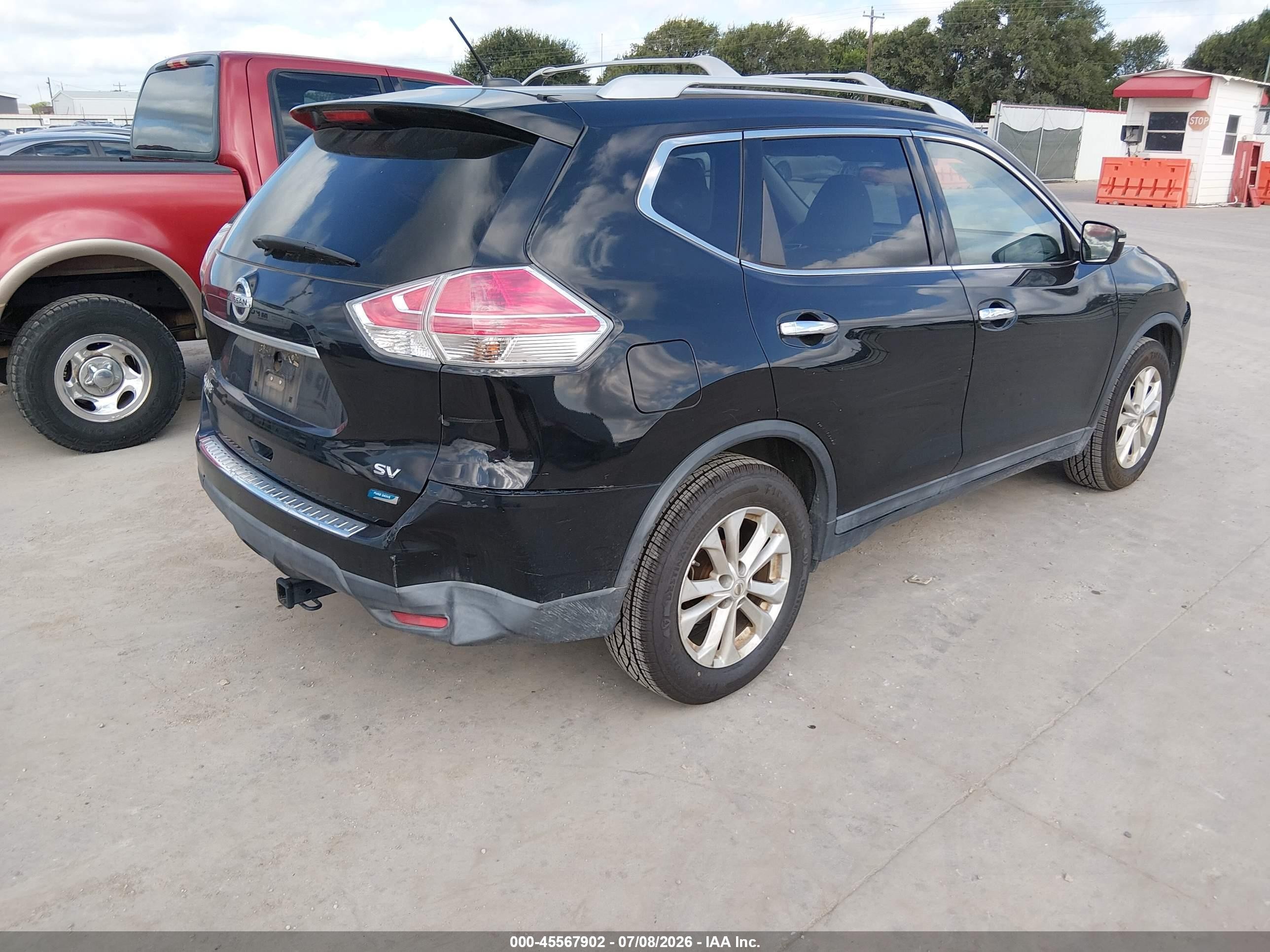 2014 Nissan Rogue S/sl/sv Black vin: 5N1AT2MTXEC791442