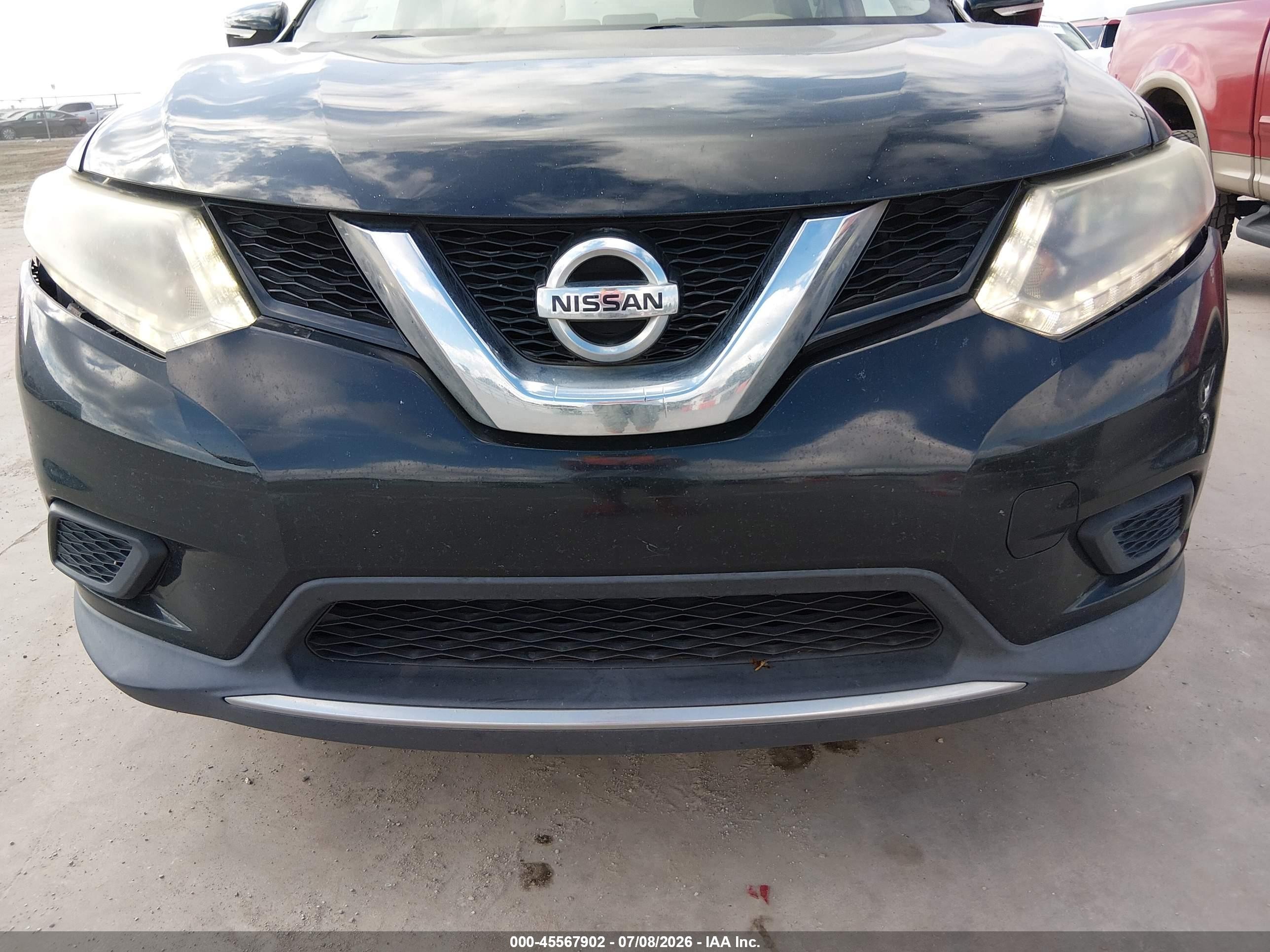 2014 Nissan Rogue S/sl/sv Black vin: 5N1AT2MTXEC791442