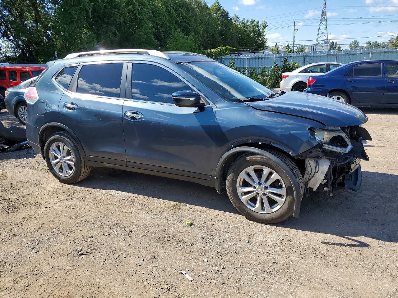 2014 Nissan Rogue S Синий vin: 5N1AT2MTXEC792185
