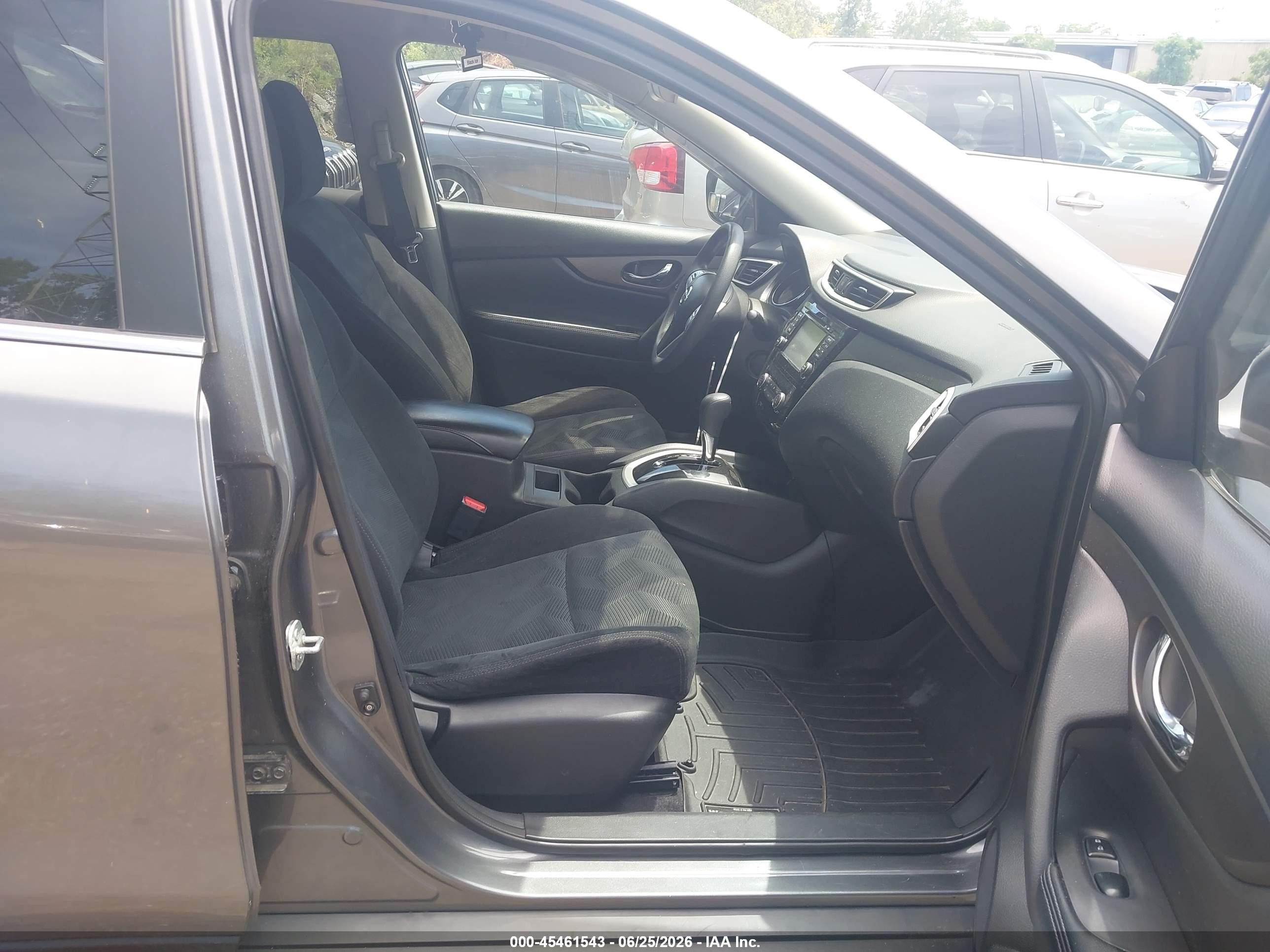 2014 Nissan Rogue Sv Gray vin: 5N1AT2MTXEC810345