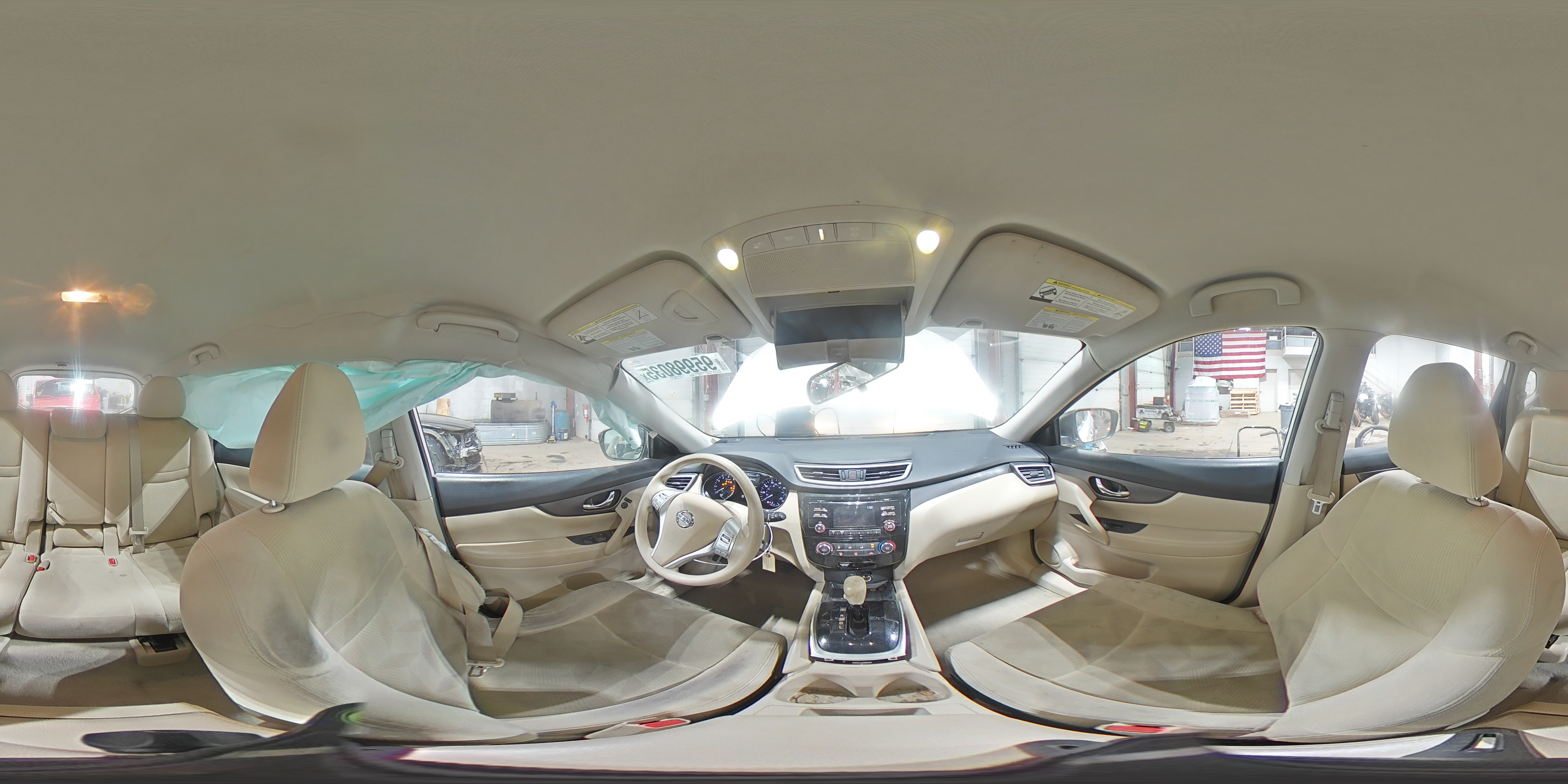 2014 Nissan Rogue S White vin: 5N1AT2MTXEC811298