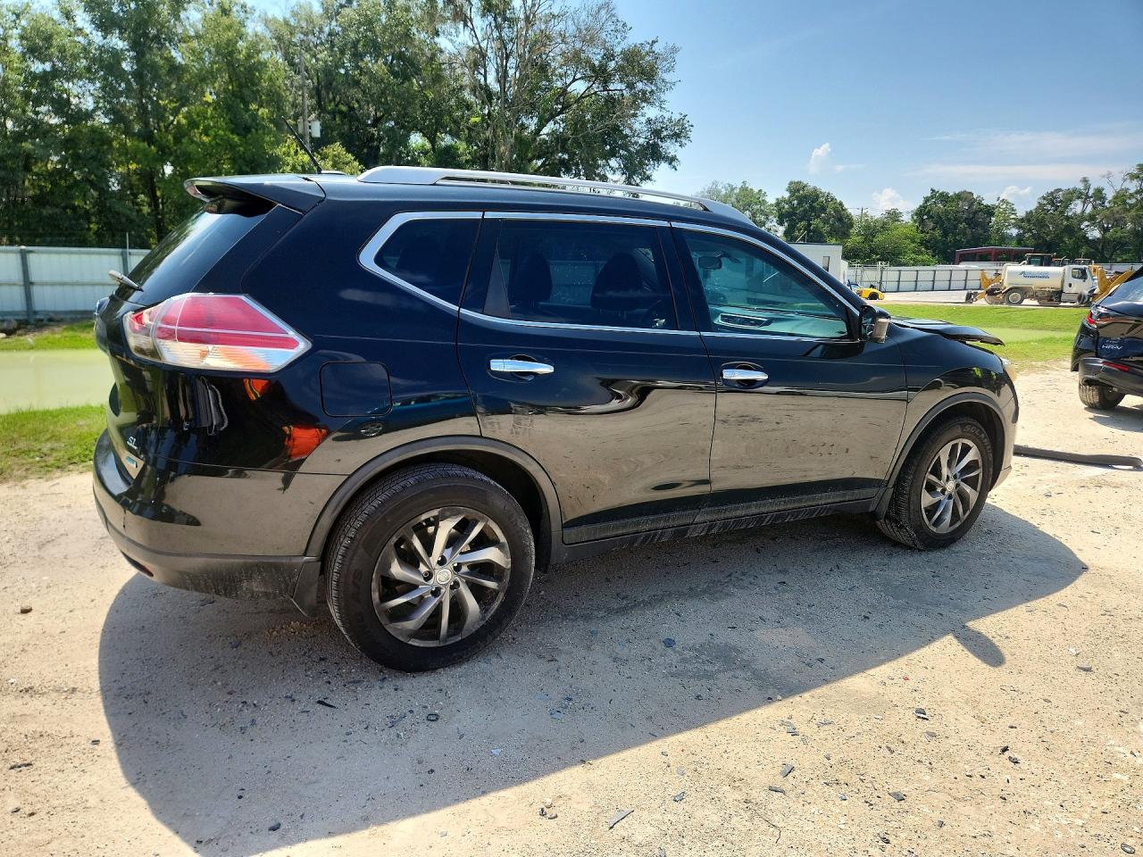 2014 Nissan Rogue Sl Black vin: 5N1AT2MTXEC833088