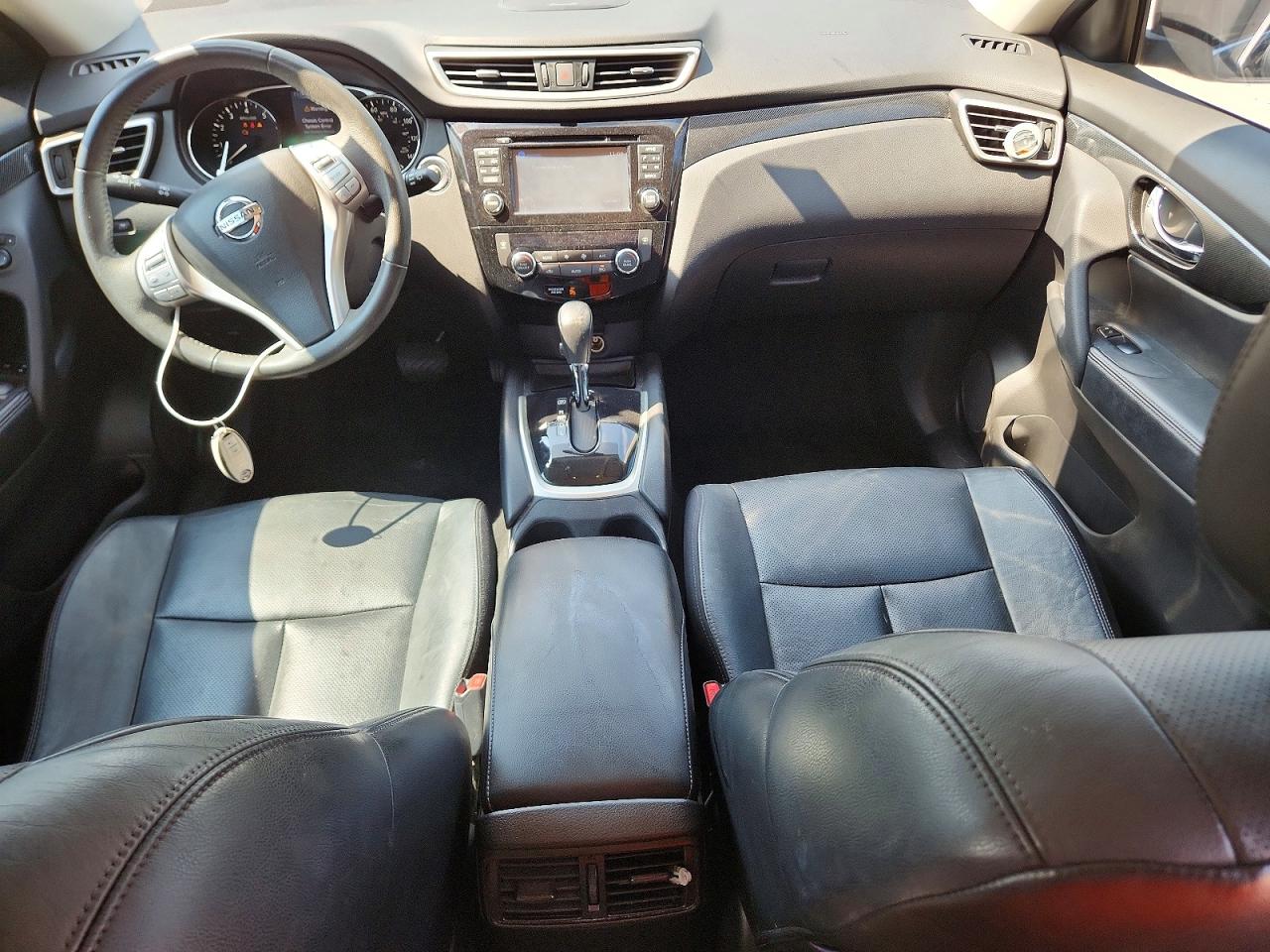 2014 Nissan Rogue Sl Black vin: 5N1AT2MTXEC833088