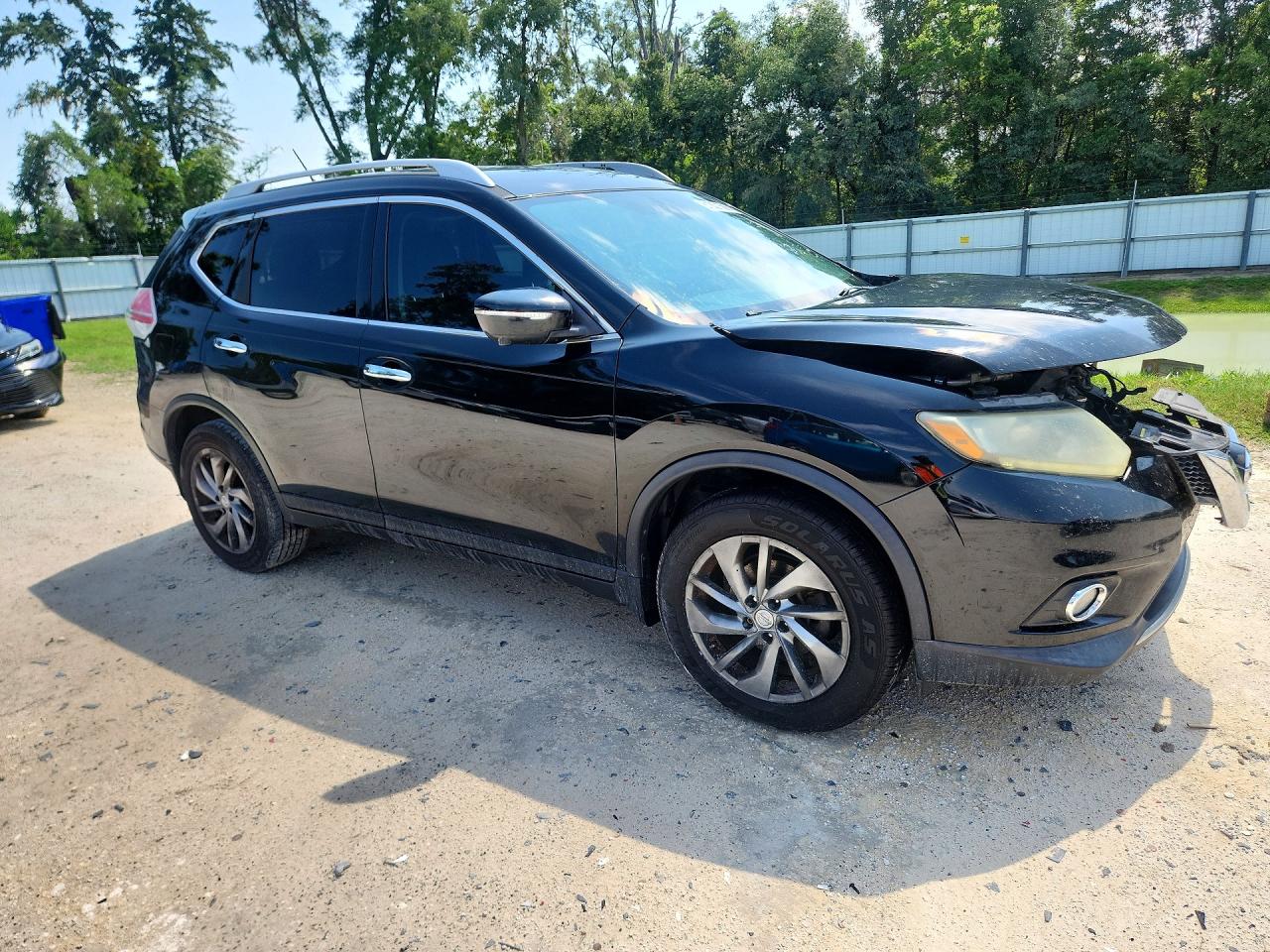 2014 Nissan Rogue Sl Black vin: 5N1AT2MTXEC833088
