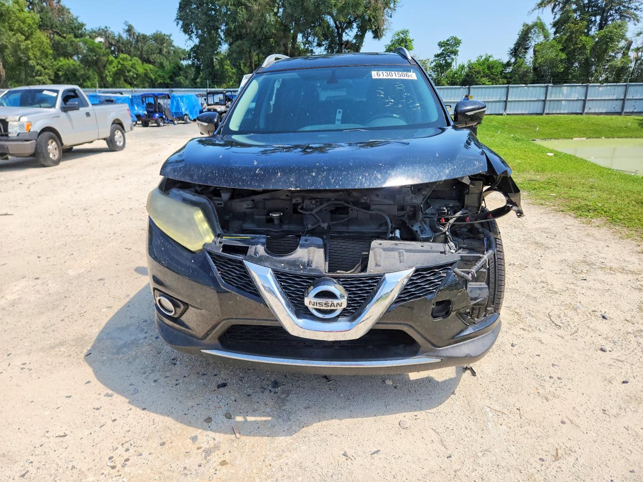 2014 Nissan Rogue Sl Black vin: 5N1AT2MTXEC833088