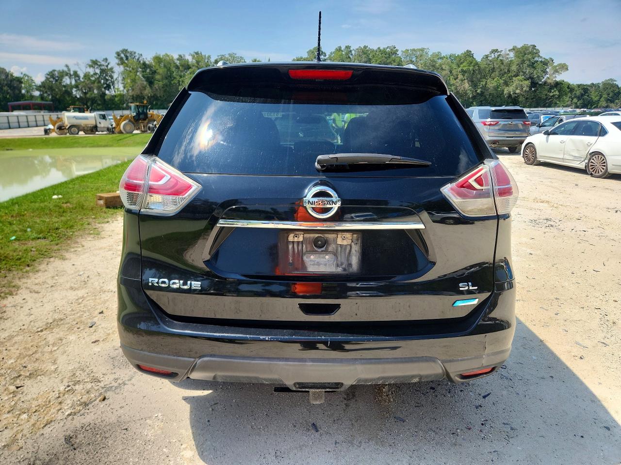 2014 Nissan Rogue Sl Black vin: 5N1AT2MTXEC833088