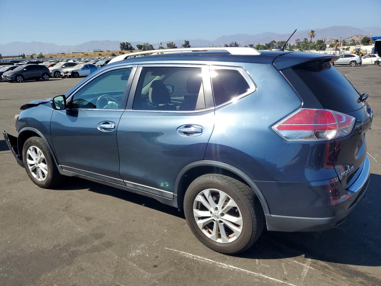 2014 Nissan Rogue Sv Blue vin: 5N1AT2MTXEC839862