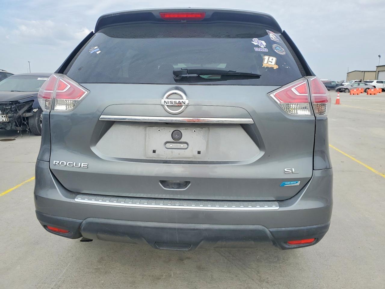 2014 Nissan Rogue Sl Gray vin: 5N1AT2MTXEC842714
