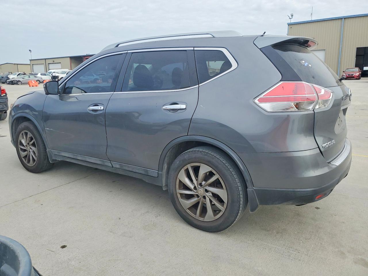 2014 Nissan Rogue Sl Gray vin: 5N1AT2MTXEC842714
