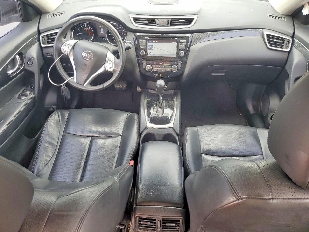 2014 Nissan Rogue Sl Gray vin: 5N1AT2MTXEC842714