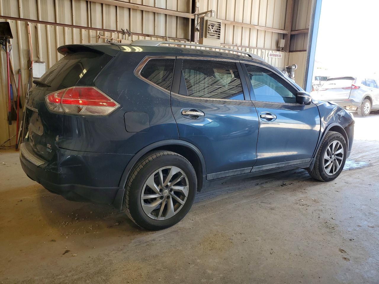 2014 Nissan Rogue Sl Gray vin: 5N1AT2MTXEC858847