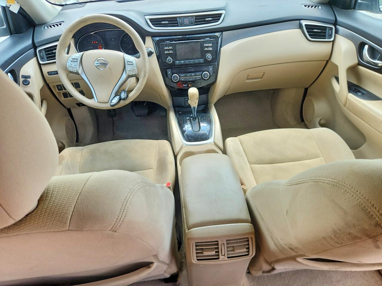 2014 Nissan Rogue Sv White vin: 5N1AT2MTXEC859688