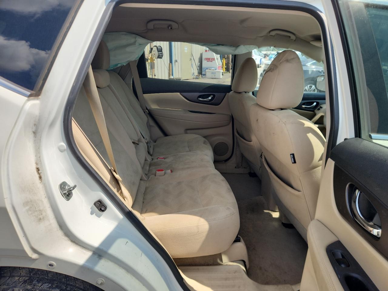 2014 Nissan Rogue Sv White vin: 5N1AT2MTXEC859688
