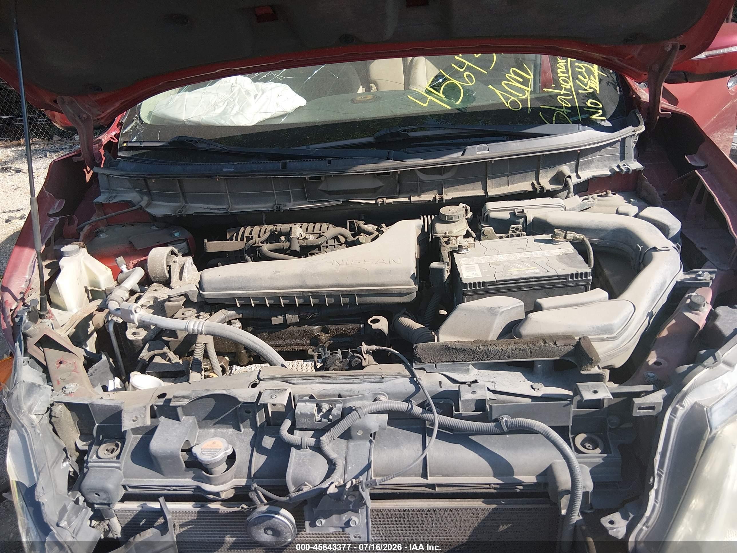 2014 Nissan Rogue S Red vin: 5N1AT2MTXEC865569