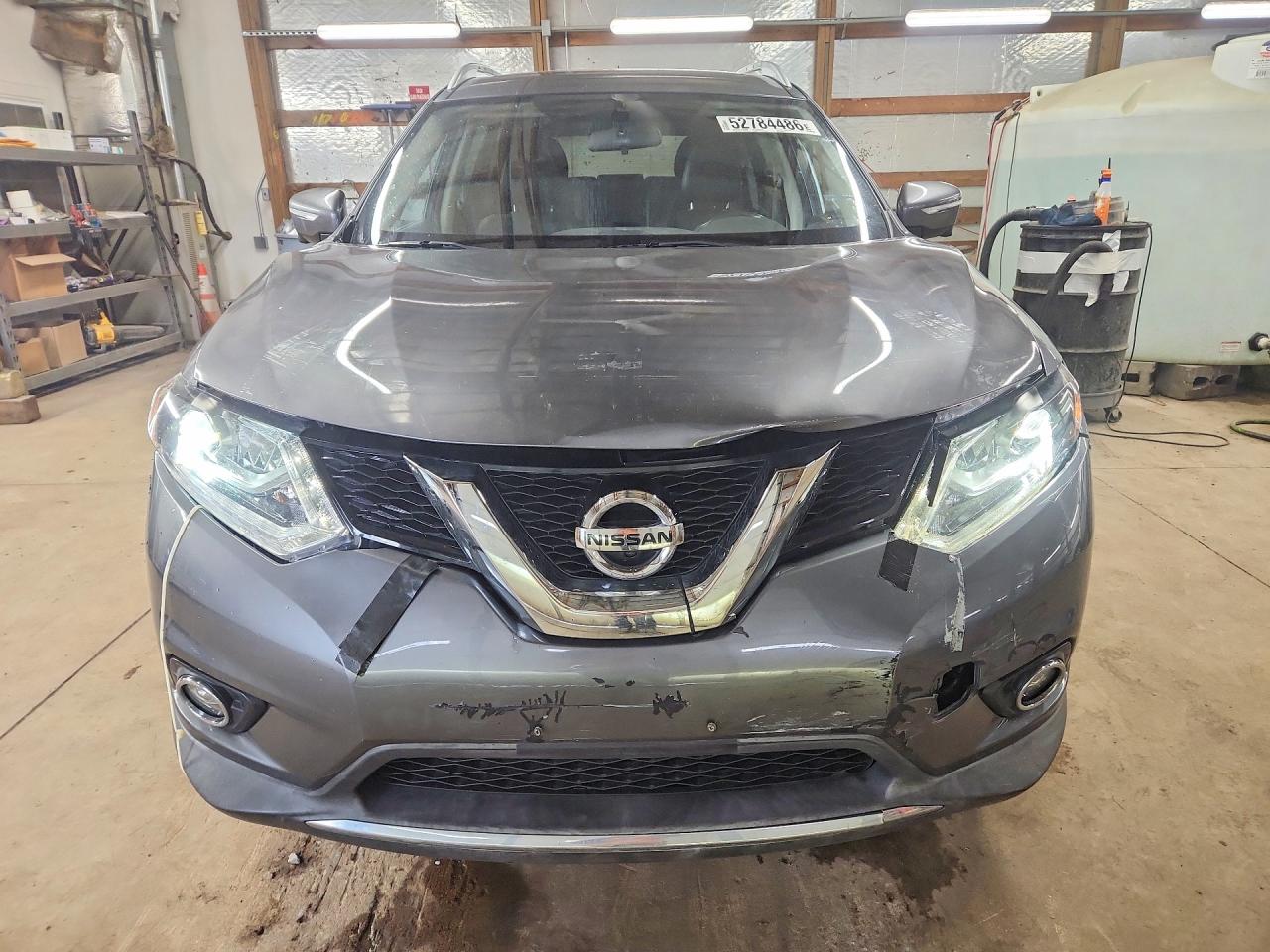 2014 Nissan Rogue Sl Серый vin: 5N1AT2MTXEC867449