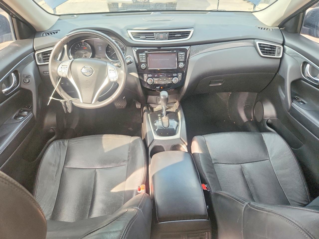 2015 Nissan Rogue Sl Blue vin: 5N1AT2MTXFC804787