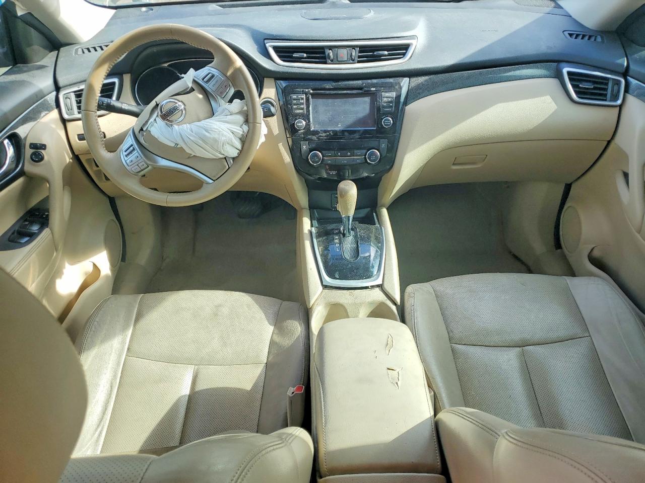 2015 Nissan Rogue Sl Black vin: 5N1AT2MTXFC823968