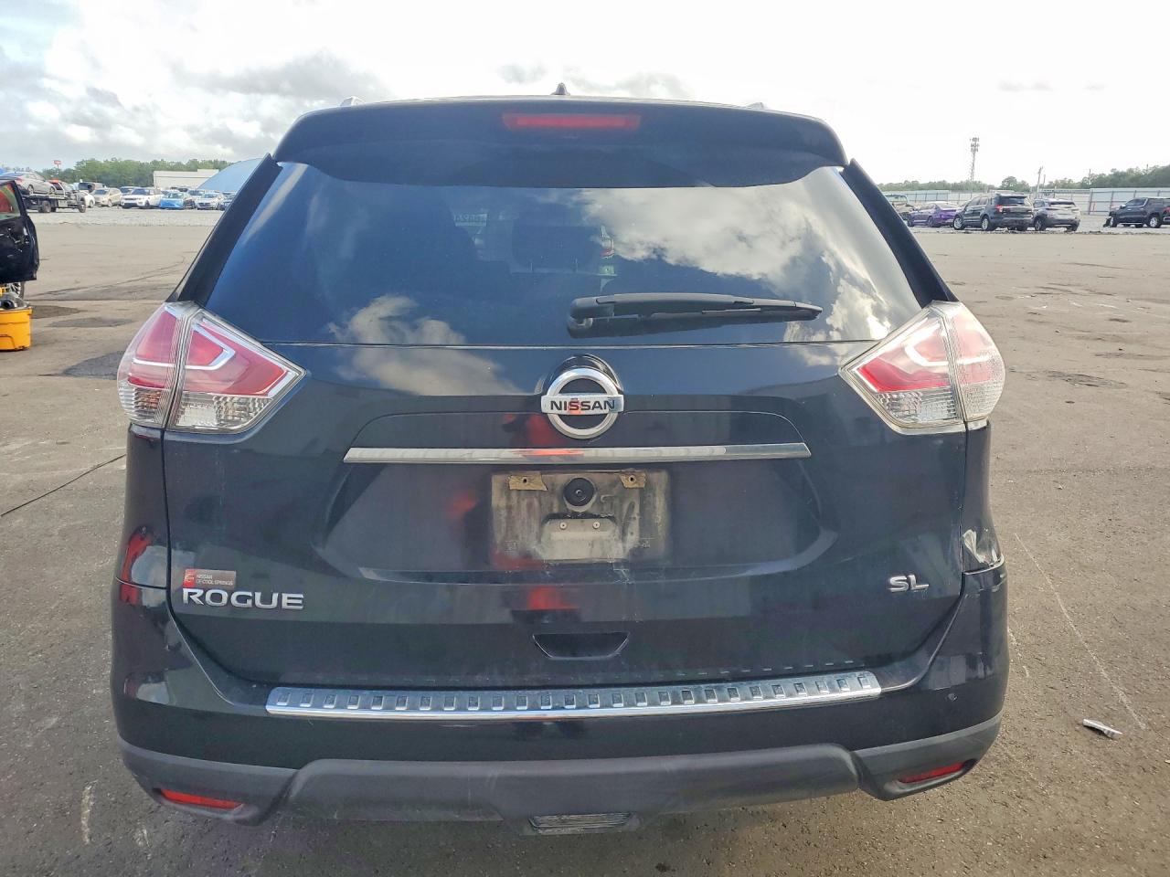 2015 Nissan Rogue Sl Black vin: 5N1AT2MTXFC823968