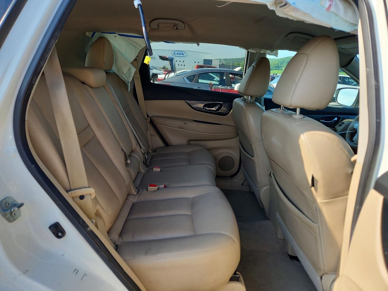 2015 Nissan Rogue Sl White vin: 5N1AT2MTXFC860261