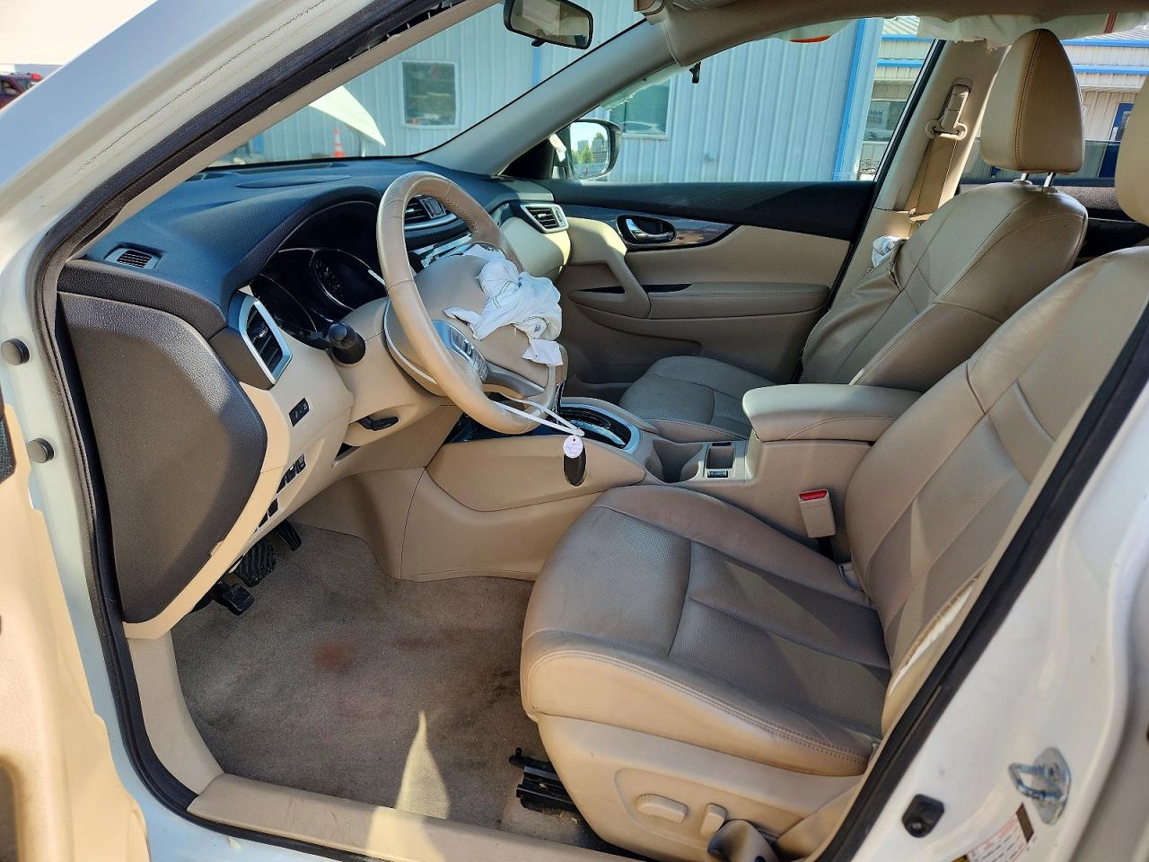 2015 Nissan Rogue Sl White vin: 5N1AT2MTXFC860261