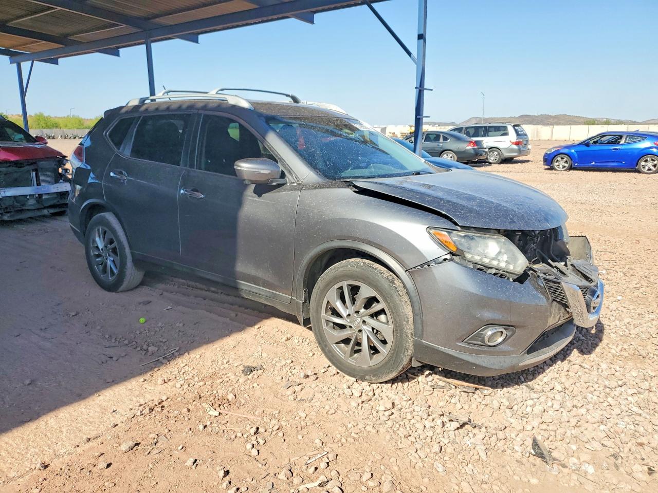 2015 Nissan Rogue Sl Charcoal vin: 5N1AT2MTXFC862897